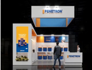 Stand da Penetron Brasil no Concrete Show
