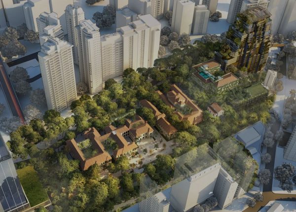 Vista aérea do projeto Cidade Matarazzo